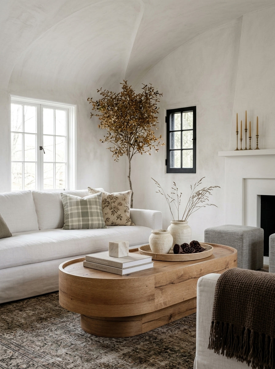 NS Amalfi natural vintage oak coffee table