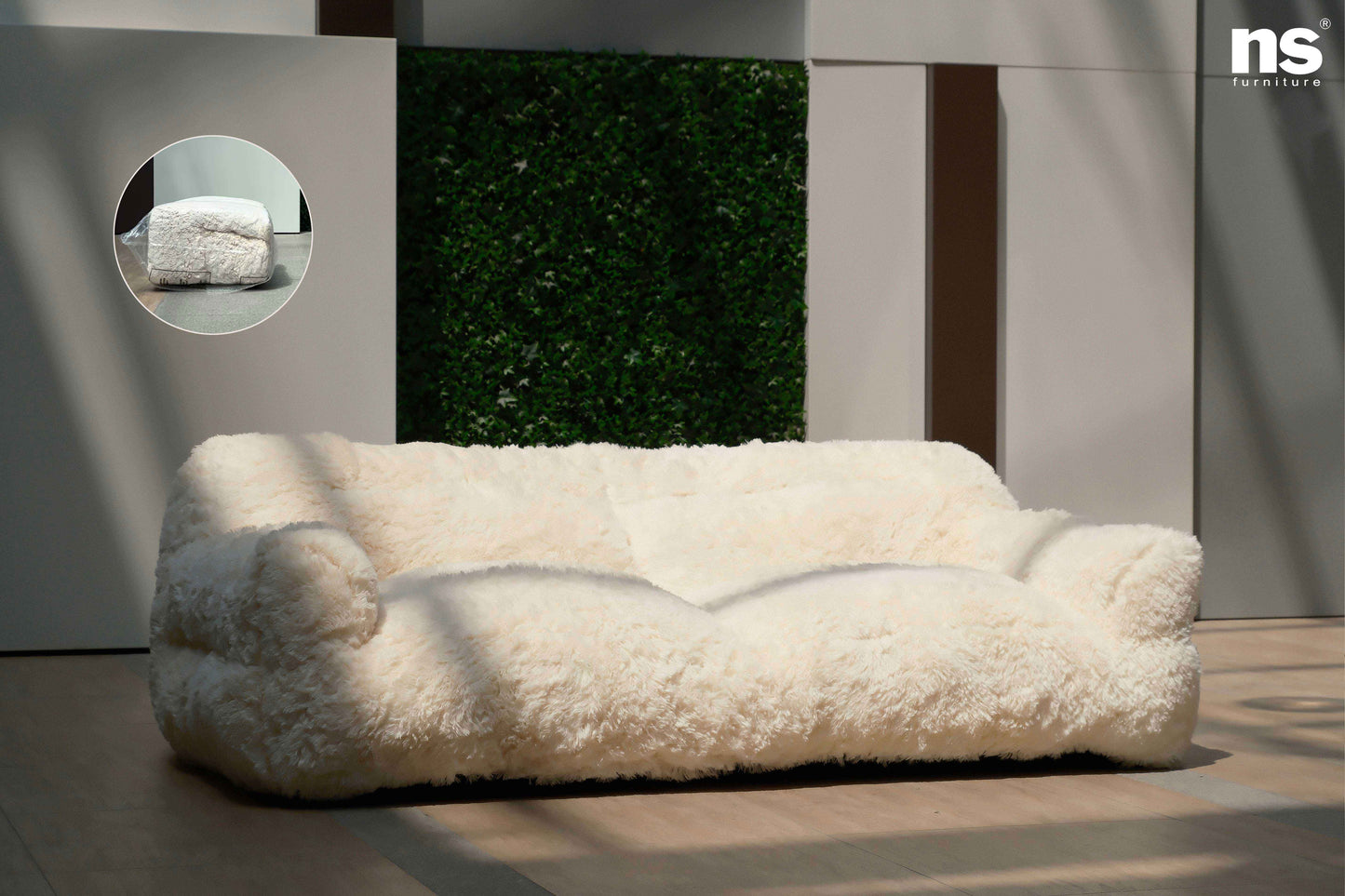 Teddy Hair No Frame Compressed Sofa